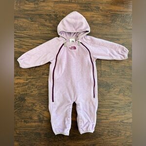 The North Face Purple Fleece Baby Bunting